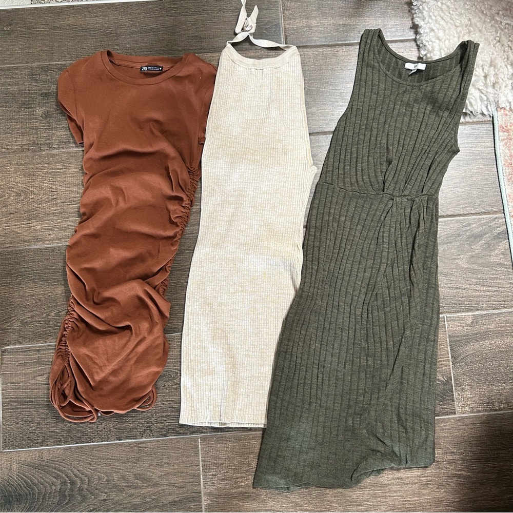 3 Fall Dresses Bundle Lot